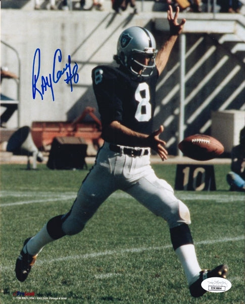Ray Guy Signed Oakland Raiders 8x10 Photo (JSA COA)
