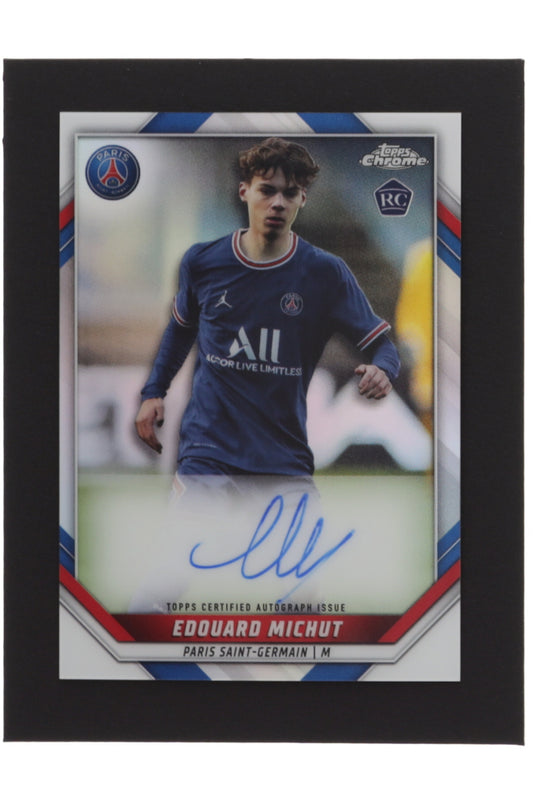 Edouard Michut 2021-22 Topps Chrome Paris Saint-Germain Refractor #AUEM RC #53/53 - Rookie Card