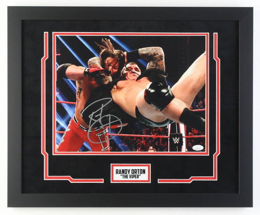 Randy 'The Viper' Orton Signed WWE Custom Framed Photo Display (JSA & Fiterman)