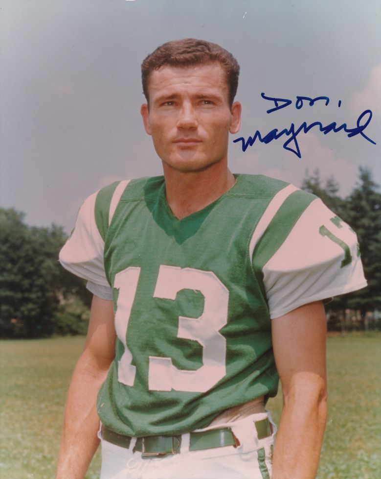 Don Maynard Signed New York Jets 8x10 Photo (JSA COA)