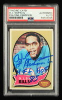 O.J. Simpson Signed 1970 Topps #90 RC Inscribed "1st Heisman in NFL H.O.F. '85" (PSA)