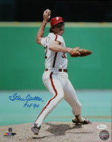 Steve Carlton Signed Phillies 11x14 Photo Inscribed "HOF 94" (JSA)