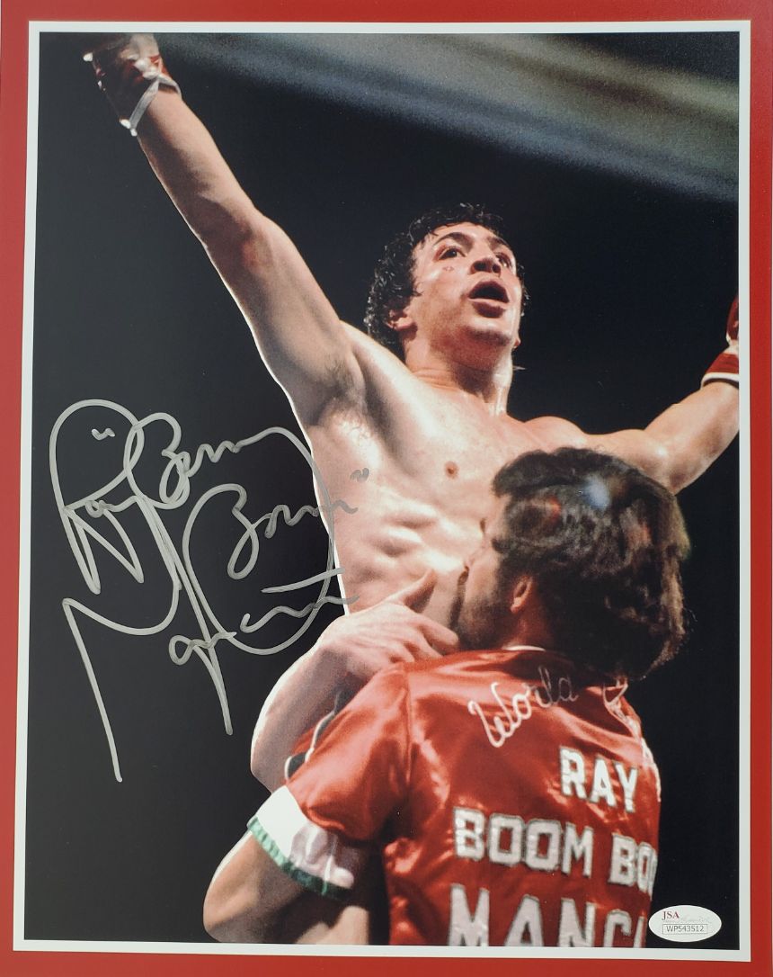 Ray "Boom Boom" Mancini (JSA Witness COA) Signed 11x14 Boxing Photo