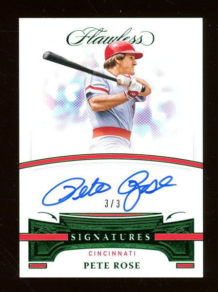 Pete Rose 2021 Panini Flawless Emerald Signatures Autograph #FS-PR - #3 of 3