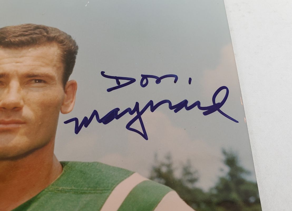 Don Maynard Signed New York Jets 8x10 Photo (JSA COA)