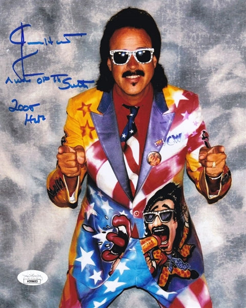 Jimmy Hart "Mouth of the South" & "2005 HOF" Signed (JSA COA) WWE 8x10 Photo