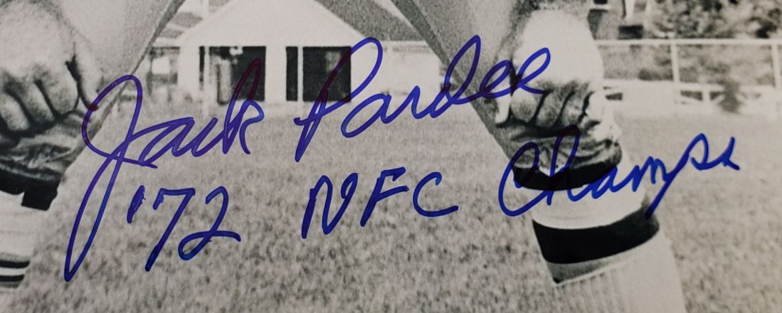 Jack Pardee "72 NFC Champs" Signed (JSA COA) Washington Redskins 8x10 Photo