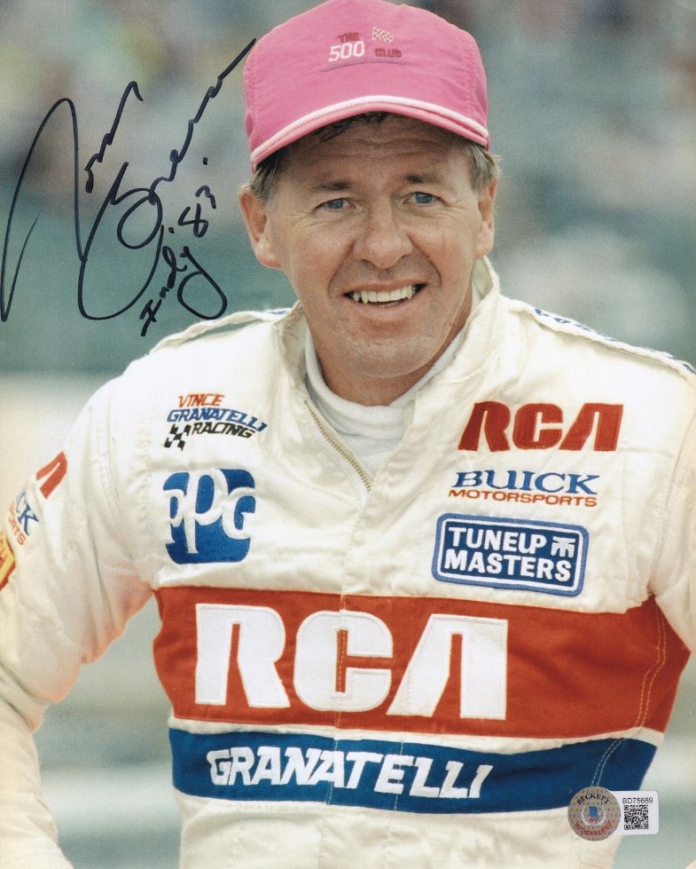 Tom Sneva Signed Racing 8x10 Photo (Beckett Witness COA)