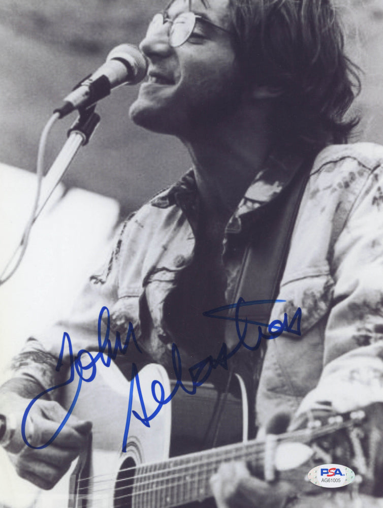 John Sebastian Signed 8.5x11 Photo (PSA COA) - The Lovin' Spoonful