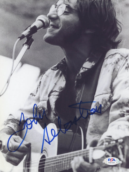 John Sebastian Signed 8.5x11 Photo (PSA COA) - The Lovin' Spoonful