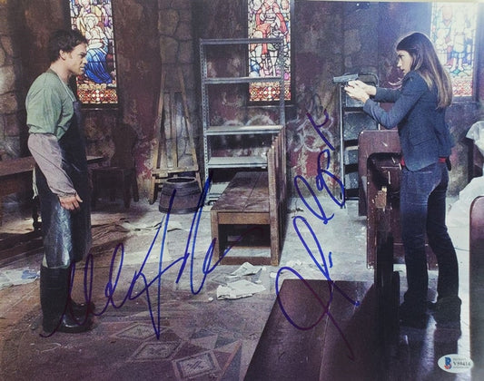 Michael C. Hall & Jennifer Carpenter Dual Signed (Beckett COA) Dexter 11x14 Photo