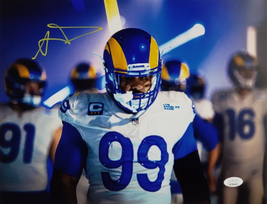 Aaron Donald Signed (JSA Witness COA) Los Angeles Rams 11x14 Photo