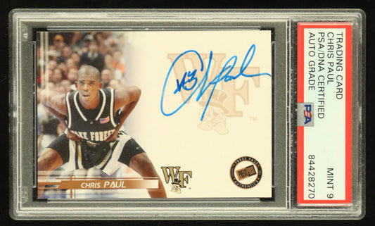 Chris Paul 2005 Press Pass Autographs #CP RC - Autograph graded (PSA 9) - Rookie Card