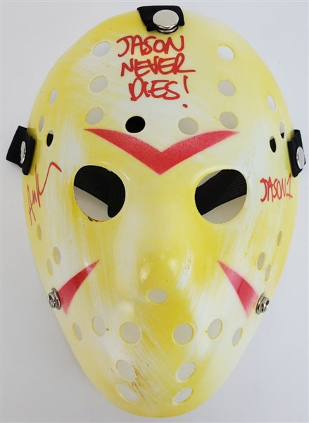 Ari Lehman "Jason Never Dies! - Jason 1" Signed (JSA Witness COA) Friday the 13th Mask