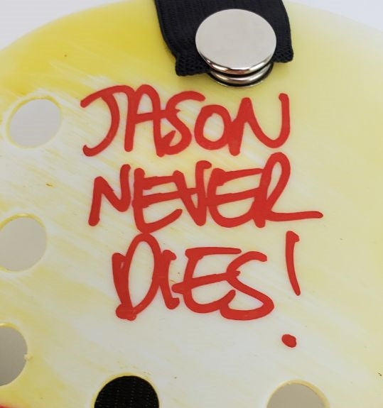 Ari Lehman "Jason Never Dies! - Jason 1" Signed (JSA Witness COA) Friday the 13th Mask