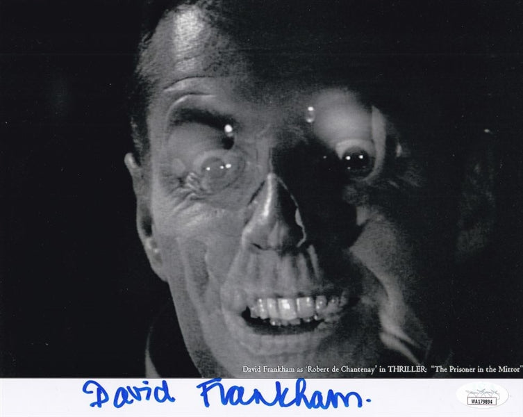 David Frankham Signed Thriller 8x10 Photo (JSA Witness COA)