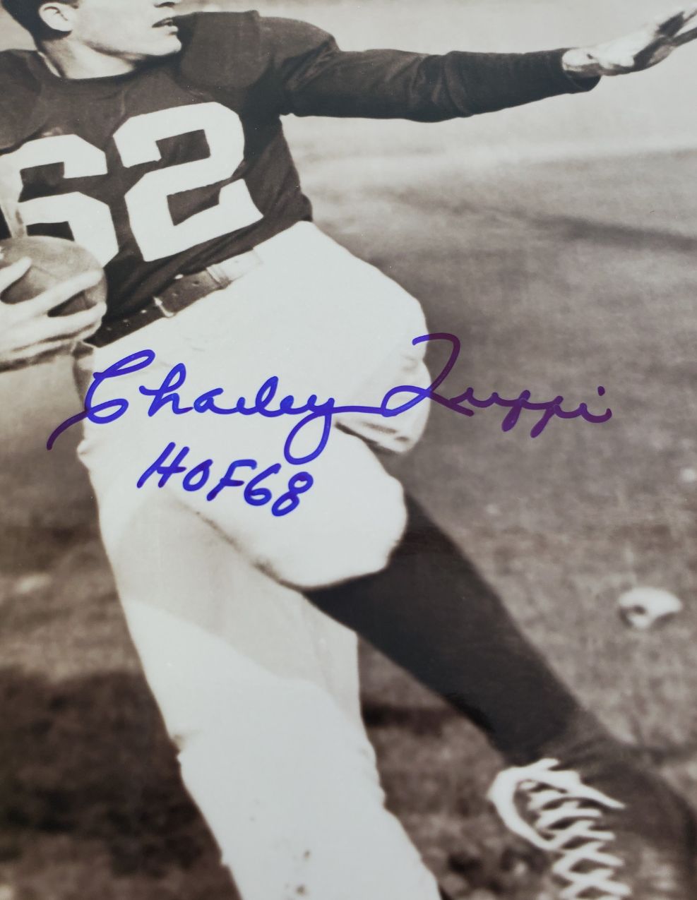 Charley Trippi "HOF 68" Signed Chicago Cardinals 8x10 Photo (JSA COA)