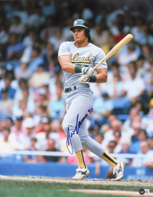 Jose Canseco Signed Athletics 16x20 Photo (Beckett)