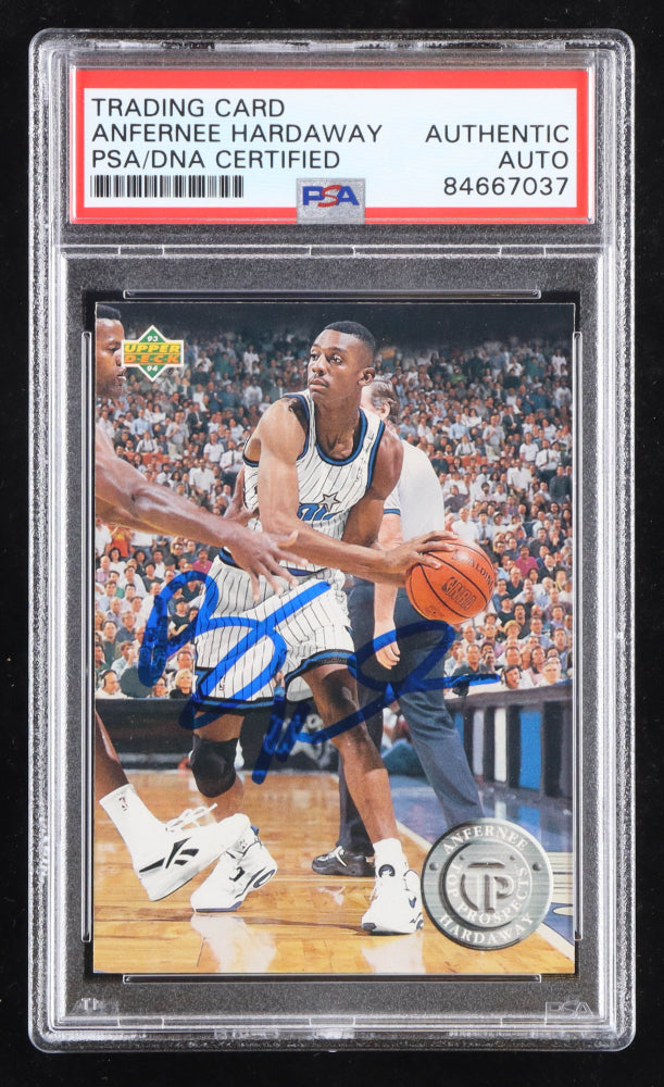 Anfernee Hardaway Signed 1993-94 Upper Deck #484 TP (PSA) - Rookie Card