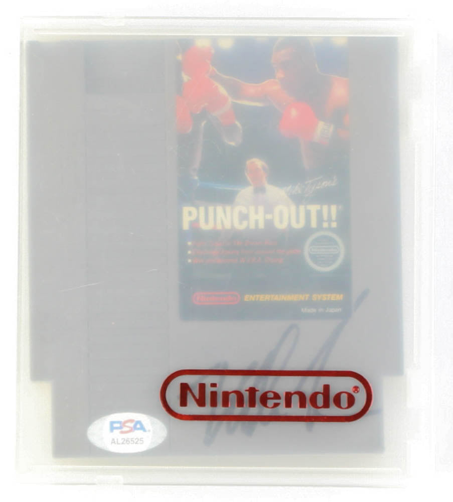 Mike Tyson Signed 1987 "Punch-Out!!" Nintendo Video Game Cartridge with Vintage Case (PSA & Tyson)