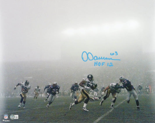 Dermontti Dawson Signed (Beckett) Steelers 16x20 Photo Inscribed "HOF 12"