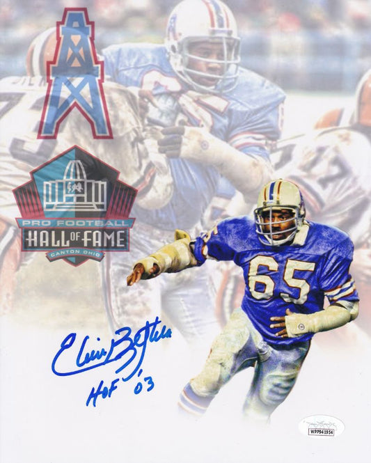 Elvin Bethea "HOF 03" Signed (JSA COA) Houston Oilers 8x10 Photo