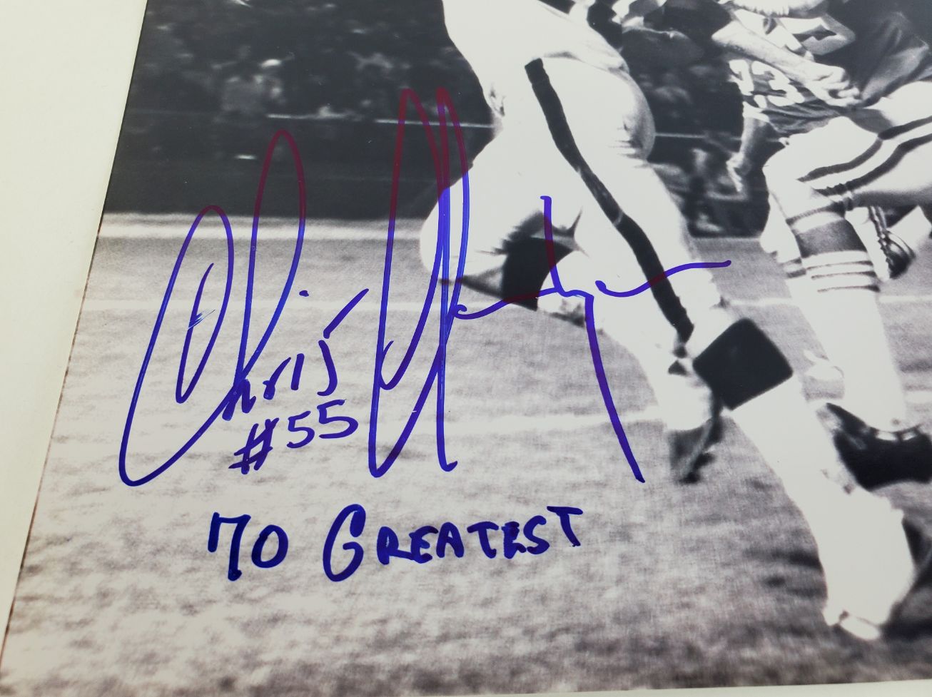 Chris Hanburger "70 Greatest" Signed (JSA COA) Washington Redskins 8x10 Photo