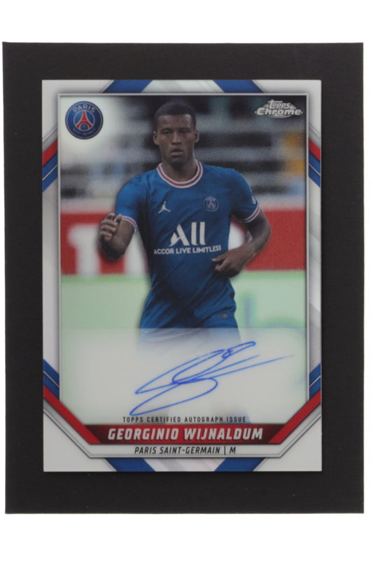 Georginio Wijnaldum 2021-22 Topps Chrome Paris Saint-Germain Refractor #AUGW #36/70