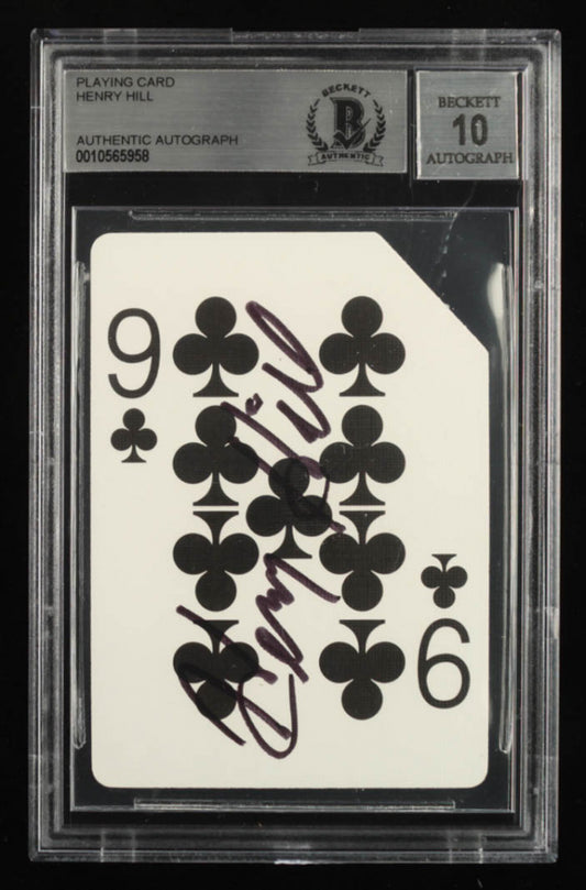 Henry Hill Signed "The Orleans" Card (BGS) - Autograph Graded Beckett (BGS) 10