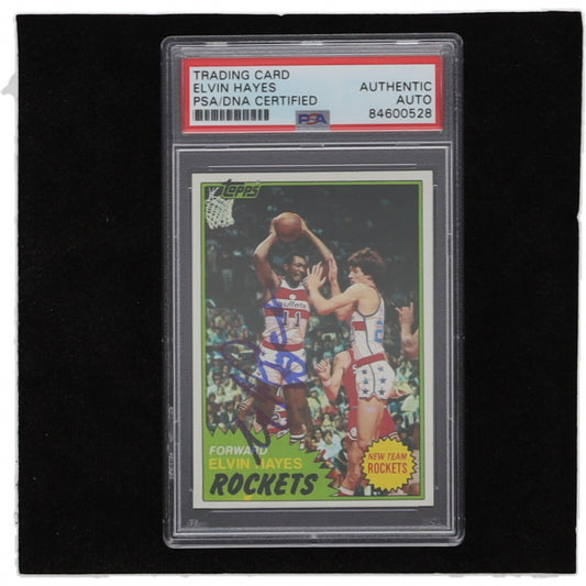 Elvin Hayes Signed 1981-82 Topps #42 (PSA)