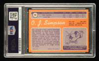 O.J. Simpson Signed 1970 Topps #90 RC Inscribed "1st Heisman in NFL H.O.F. '85" (PSA)