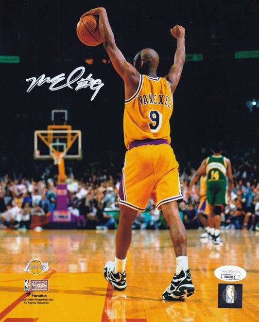 Nick Van Exel Signed Los Angeles Lakers 8x10 Photo (JSA COA)