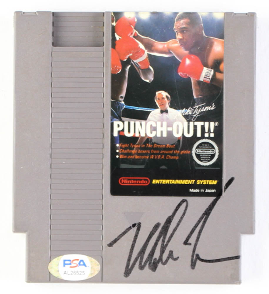 Mike Tyson Signed 1987 "Punch-Out!!" Nintendo Video Game Cartridge with Vintage Case (PSA & Tyson)