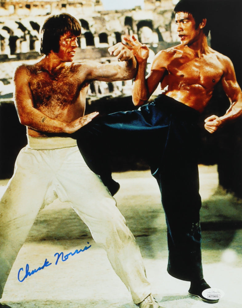 Chuck Norris Signed "The Way of the Dragon" 11x14 Photo (JSA)