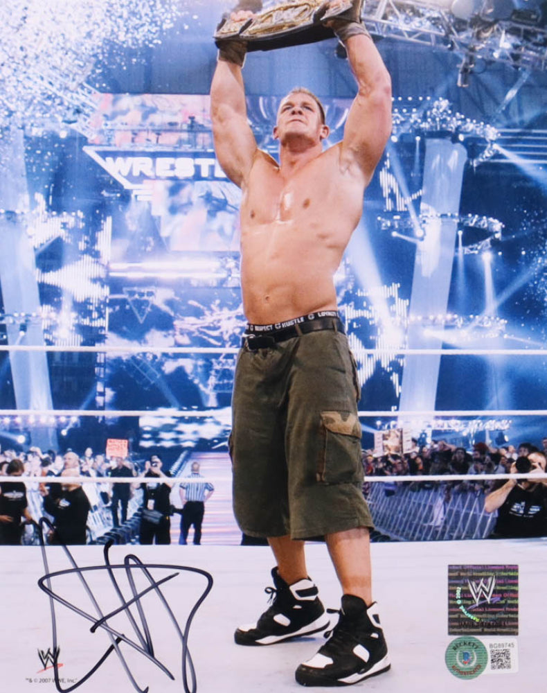 John Cena Signed WWE 8x10 Photo (Beckett)