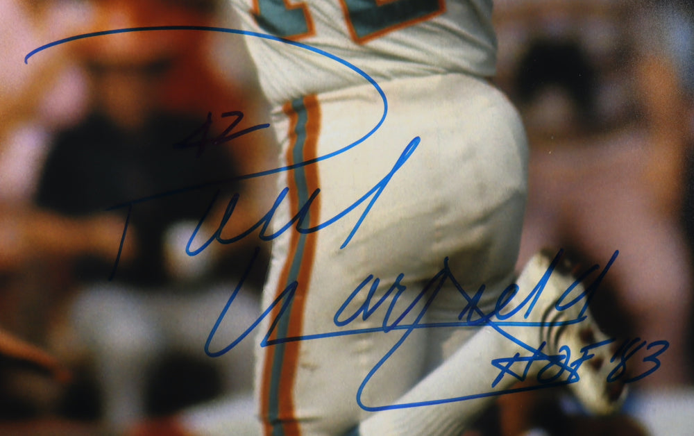 Paul Warfield Signed (JSA) Dolphins 16x20 Photo Inscribed "HOF 83"