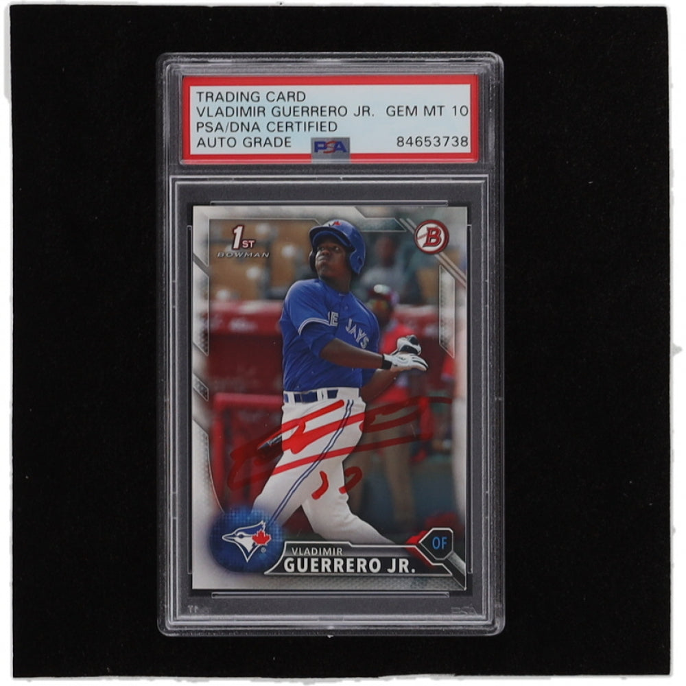 Vladimir Guerrero Jr. Signed 2016 Bowman Prospects #BP55 (PSA) - Autograph Graded (PSA) 10 - Rookie Card