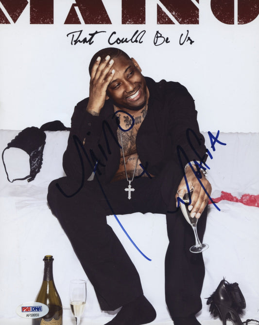Maino Signed 8x10 Photo Inscribed "Mafia" (PSA COA)