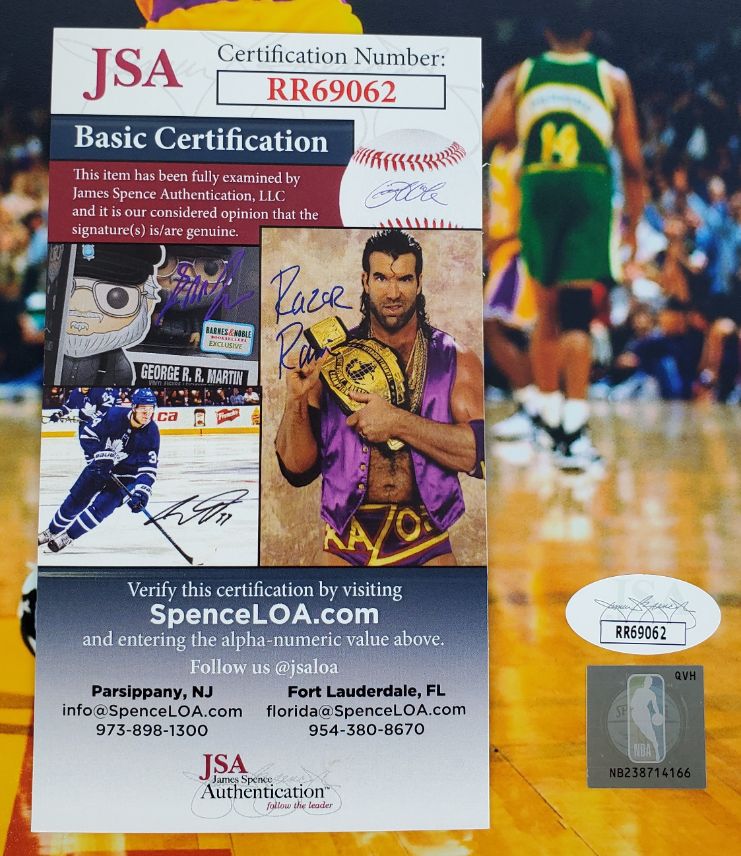 Nick Van Exel Signed Los Angeles Lakers 8x10 Photo (JSA COA)