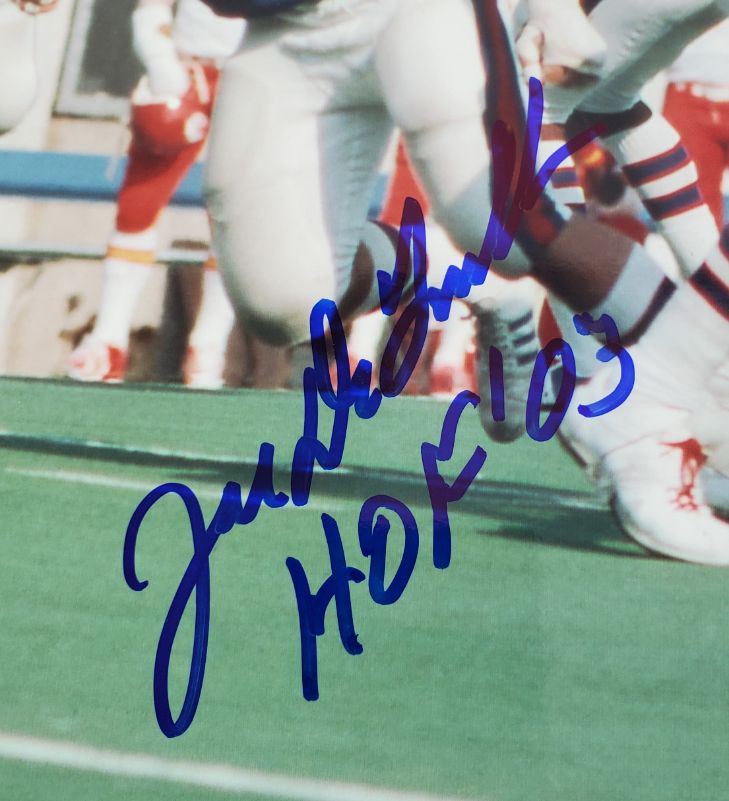 Joe DeLamielleure Signed Bills 8x10 Photo Inscribed "HOF '03" (PSA COA)