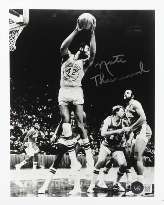 Nate Thurmond Signed Warriors 8x10 Photo (Beckett)