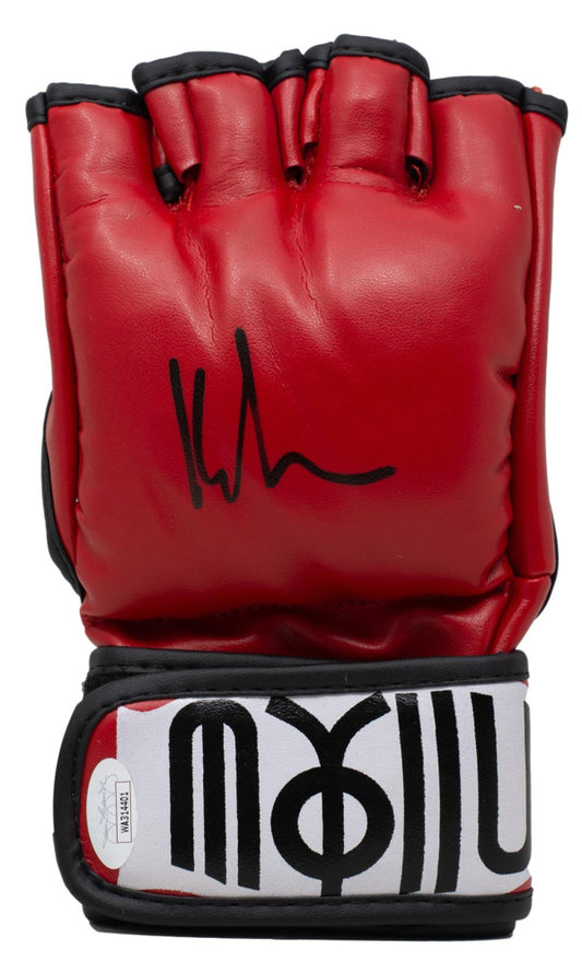 Kyle Hebert Signed Glove (JSA) JSA Witnessed