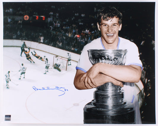 Bobby Orr Signed Bruins "The Flying Goal" 16x20 Photo (Orr COA) Official Bobby Orr Hologram & COA