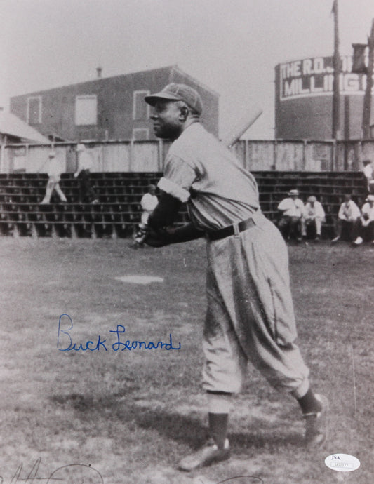 Buck Leonard Signed Grays 11x14 Photo (JSA COA)