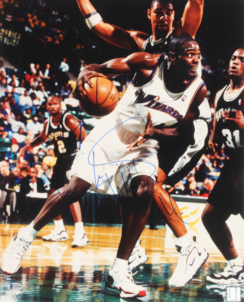 Chris Webber Signed Wizards 16x20 Photo (Beckett)