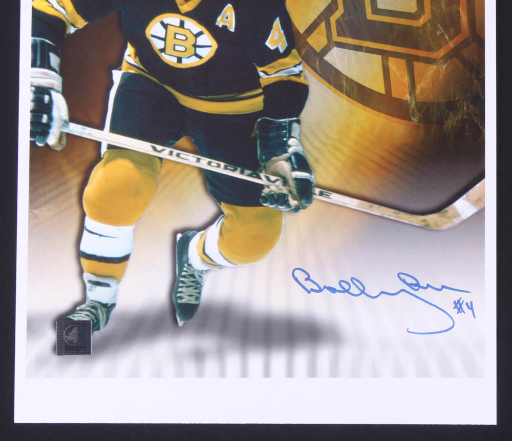 Bobby Orr Signed Bruins 10x13 Photo - Official Bobby Orr Hologram & COA