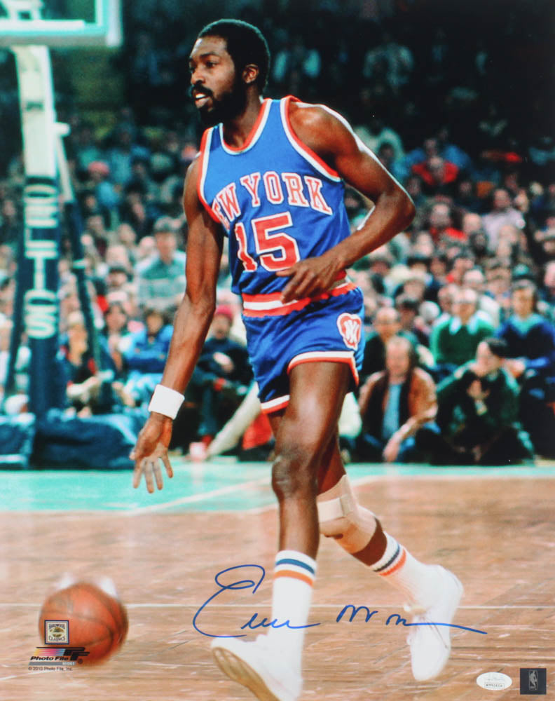 Earl Monroe Signed Knicks 16x20 Photo (JSA)