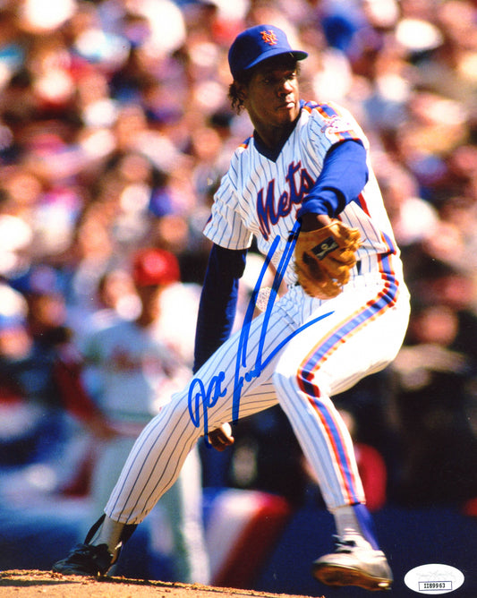 Dwight "Doc" Gooden Signed Mets 8x10 Photo (JSA COA)