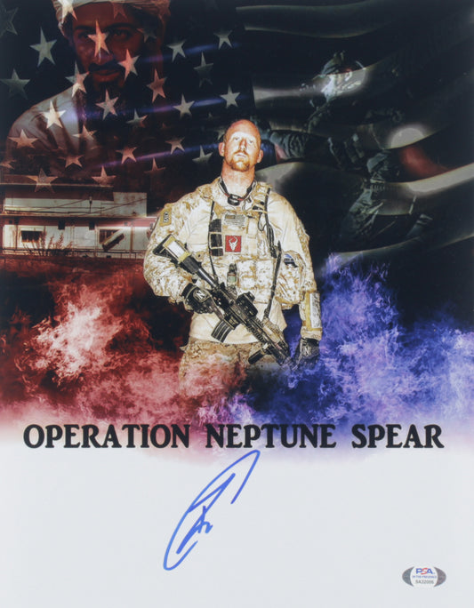 Robert J. O'Neill Signed (PSA) "Operation Neptune Spear" 11x14 Photo