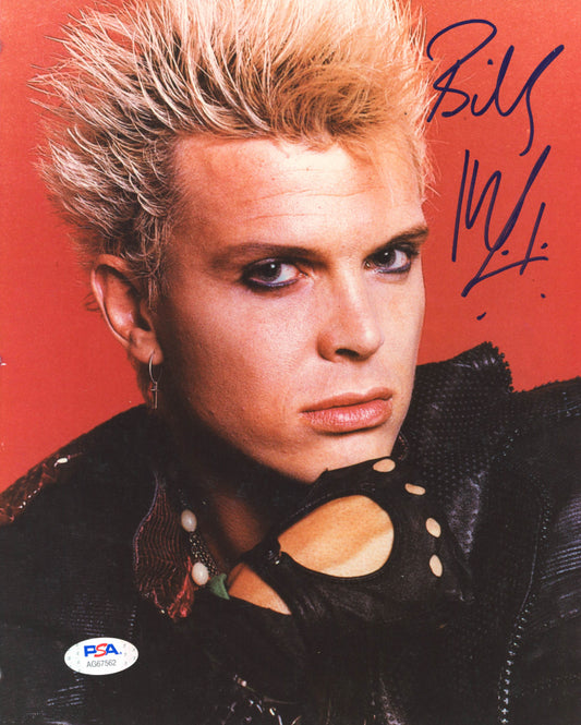 Billy Idol Signed 8x10 Photo (PSA Hologram)